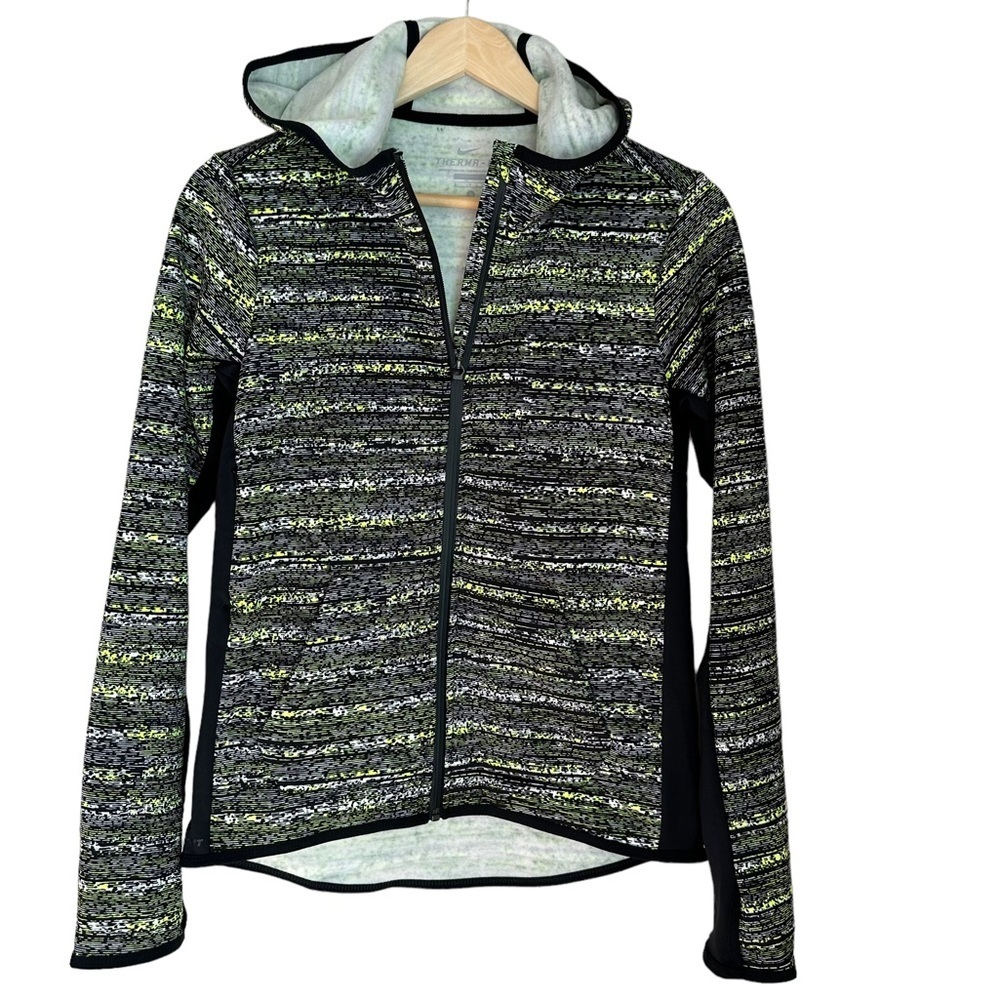 Nike Hoodies Women's Therma-Fit Long Sleeve Front Zip with Thumbhole Jacket - Picture 2 of 11